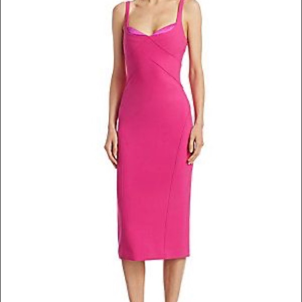 Cinq a Sept Pink Midi Dress